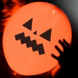 Kürbis-Luftballons 10 Stück