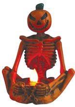 Kürbis Skelett LED Leuchte Halloween Dek