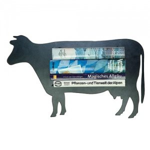 Kuh ELSA Bücherregal, schwarz Blick nach