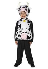 Kuh Kinder-Kostüm, schwarz-weiss