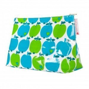 Kulturtasche Apfel blau/grün