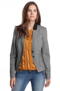 Kurz-Blazer aus Tweed