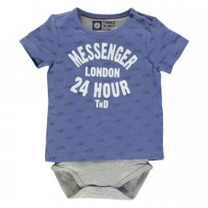 Kurzarm-Body skyblue 5034