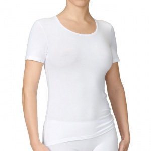 Kurzarm-Top Comfort weiß