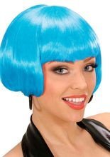 Kurzhaar Bob Perücke, hellblau