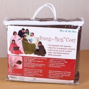 Kuscheldecke mit Ärmeln in Braun