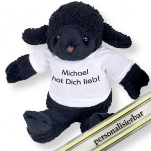 Kuschelgruß Schwarzes Schaf