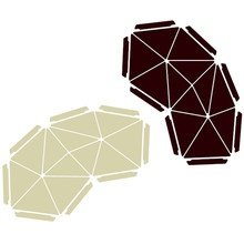 Kvadrat Clouds, Divina - 8er-Set, nature