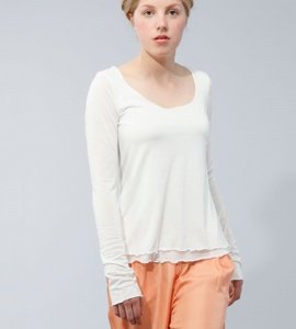 LANGARMSHIRT, 2 LAGIG IN 4 FARBEN