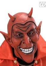 Lachender Teufel Maske rot