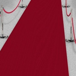 Läufer Red Carpet, dunkelrot, breit, 12 