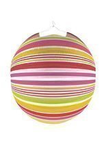 Lampion gestreift Gartenparty-Deko bunt