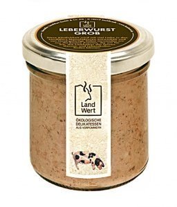 LandWert Bio Grobe Leberwurst (150g Glas