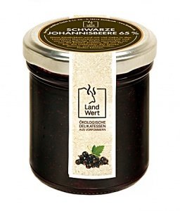LandWert Bio Schwarze Johannisbeer Marme