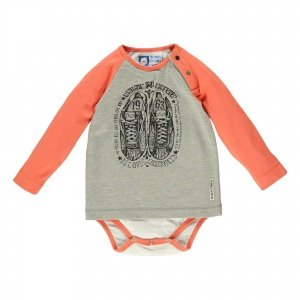 Langarm-Strampler  grey  5039