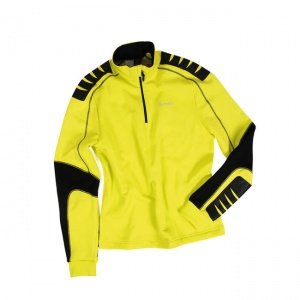 Langarmshirt Val Tremola gelb-schwarz