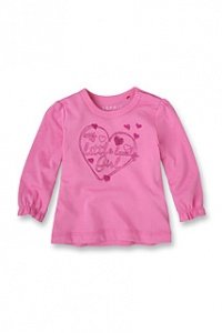 Langarmshirt mit schillernder Stickerei