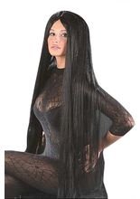 Langhaarperücke schwarz