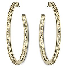 Large Kreolen, vergoldet