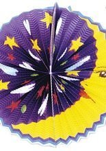 Laterne Mond dunkelblau seitlich 30 cm