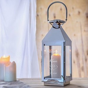 Laterne mit Gravur zur Hochzeit