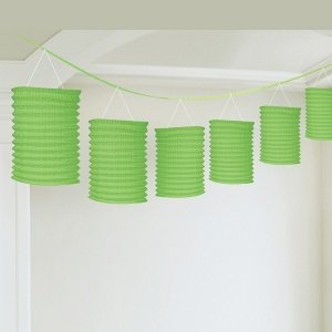 Laternen Girlande, 8 St., grün