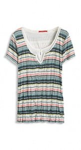 Layer-Shirt im Knitter-Look