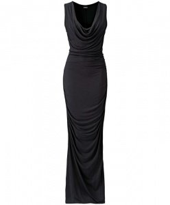 langes Jerseykleid