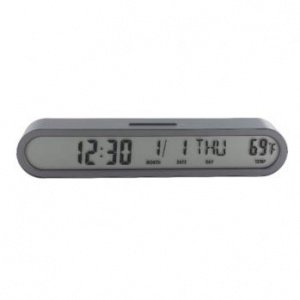 LCD-Wecker Jet Wall Clock titanium LR107