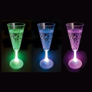 LED Champagner- glas