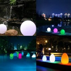 LED Dekolampen - Kugelform / Eiform