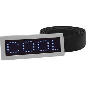 LED-Gürtelschnalle (Chrom Blau)