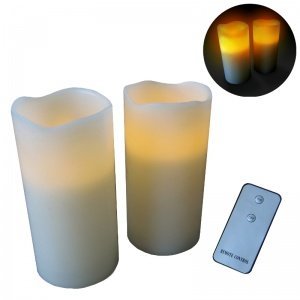 LED-Kerzen 2er-Set *Safe Candles*