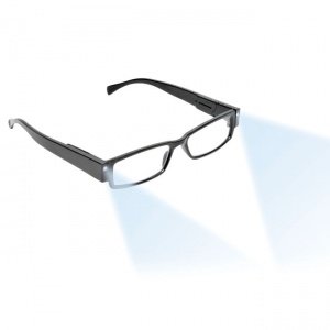 LED-Lesebrille schwarz +1,0