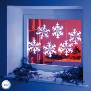 LED-Lichterkette Schneeflocke