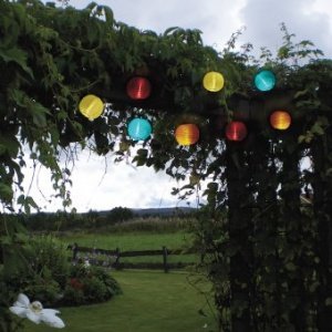 LED-Solarlichterkette Ball Multi