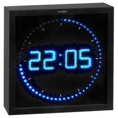 LED Studiouhr Blue Radio