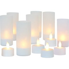 LED Teelichter mit Akku (12er Set)