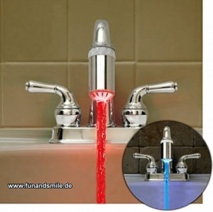 LED Wasserkopf bringt ihr Wasser zum leu