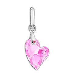 Leaning Heart Charm
