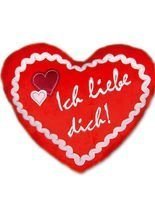 Lebkuchenherz Kissen - Ich liebe dich