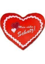 Lebkuchenherz Kissen - Mein süßer Schatz
