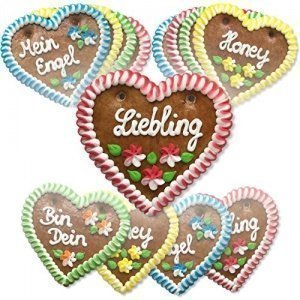 20 Lebkuchenherzen im Mischkarton