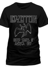 Led Zeppelin US 77 T-Shirt schwarz