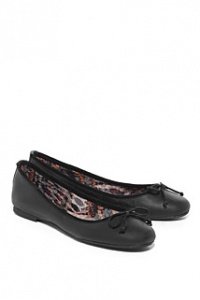 Leder Ballerina + Schleife