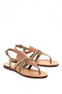 Leder Riemchen Zehensandale