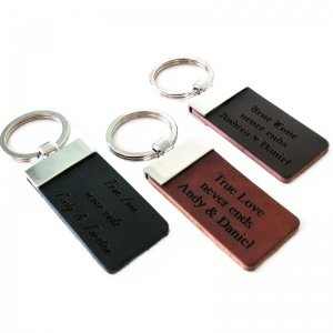 Lederanhänger mit Gravur