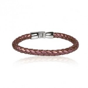 Lederarmband lila-natur