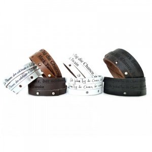 Lederarmband mit Gravur - 8141