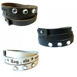 Lederarmband mit Gravur - 8303